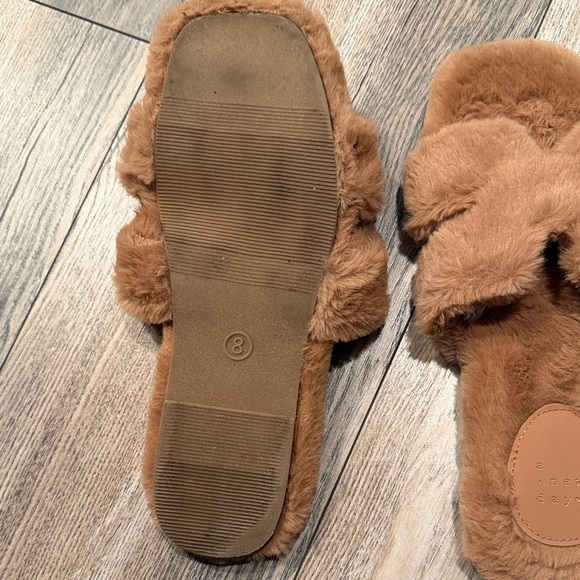 a new day Tan Faux Fur Women's Slippers - Picture 5 of 5